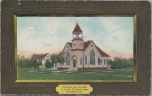 Postcard Plymouth Con Church Springfield IL