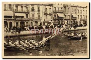 Old Postcard Sete The jousters