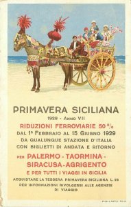 Italy Italia Primavera Siciliana Artist impression Postcard 21-11304