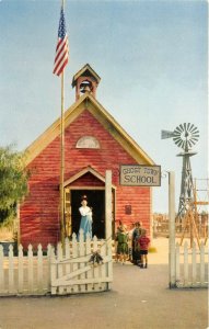 Knott's Berry Farm Ghost Town California 1950s Postcard Little Red School House