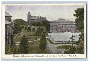 Thompson Hall Engineering Building And Greenhouse University Of NH Postcard