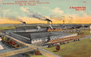 Kalamazoo Michigan Kalamazoo Stove CO., Color Lithograph Vintage Postcard U9769