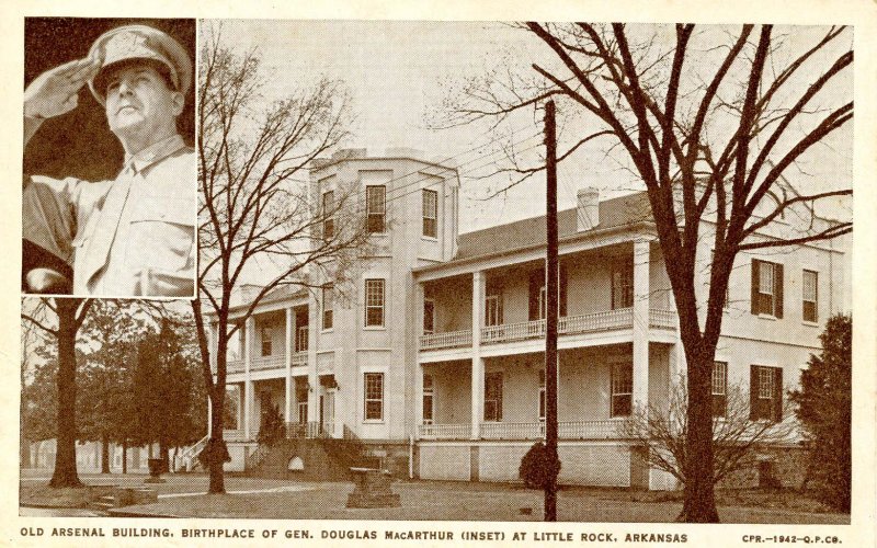 AR - Little Rock. Old Arsenal Building, Birthplace of Gen. MacArthur