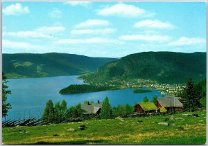 Fagernes Norway Valdres Valley Largest Urban/Commercial Centre Postcard