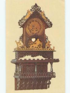 Pre-1980 POSTCARD OF ANTIQUE BILY CLOCK EXHIBIT Spillville Near Decorah IA E6313