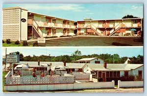 1960 Virginia Beach VA Postcard Cherry Motel Apartments Buildings Multiview Park