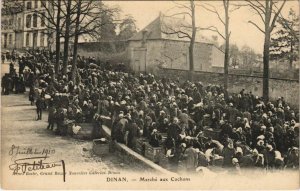 CPA AK DINAN - Marché aux cochons (119280)