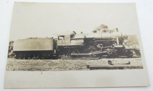 RPPC VINTAGE PHOTO POSTCARD READING RAILROAD TRAIN AT HARRISBURG railway