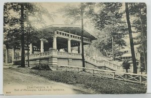 Chautauqua NY Hall of Philosophy c1907 Postcard N1