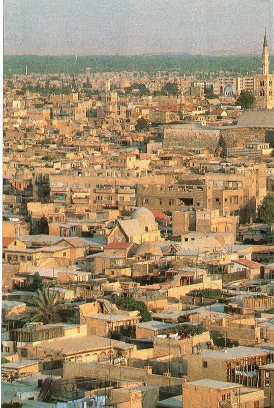 HANDCRAFTED CONTINENTAL SIZE POSTCARD DAMASQ SYRIA