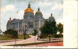 Iowa State Capitol, Des Moines Postcard Enos B Hunt Jr early 1900's