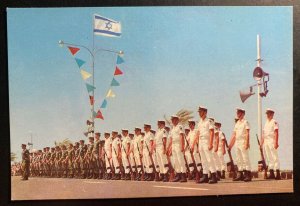 Mint Israel Color Picture Postcard PPC 6 Days War 1967 Zahal Soldiers On Parade