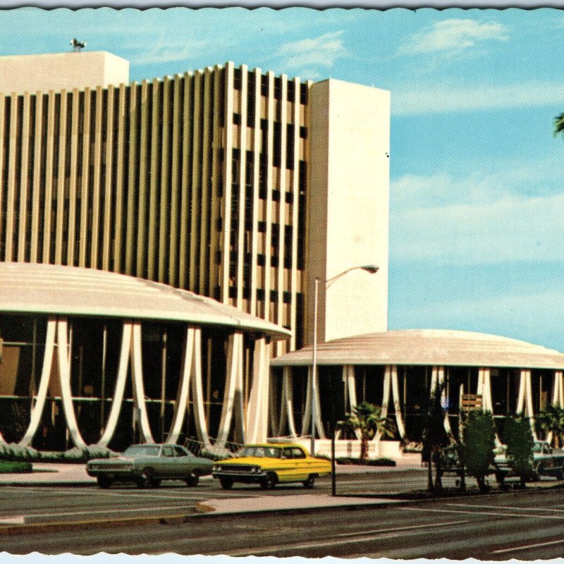 c1970s Phoenix, AZ Downtown Banks N. Central Ave Dodge Chevy Taxi Car 4x6 PC M13