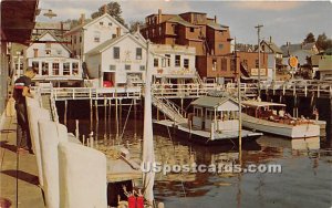 Waterfront and Boat Landing in Boothbay Harbor, Maine