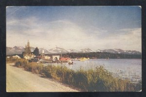 ANCHORAGE ALASKA LAKE SPENARD VINTAGE POSTCARD