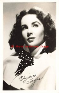 Actress Elizabeth Taylor, RPPC, Photo