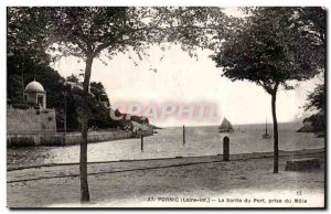 Old Postcard Pornic Sarthe Port jack Mole