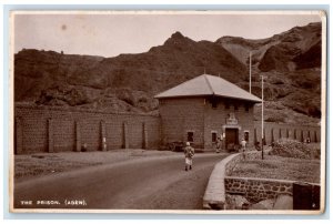 1947 View of The Prison Building (Aden) Yemen Vintage Posted Postcard