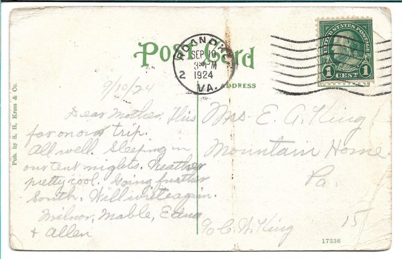 Roanoke, VA - Masonic Temple - 1924