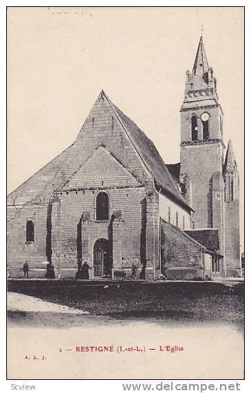 L'Eglise, Restigne (Indre et Loire), France, 1900-1910s