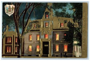 c1910 State House Exterior View Building Night Dover Delaware Vintage Postcard