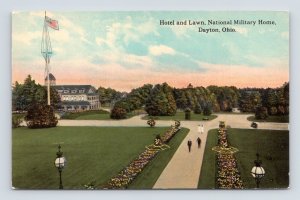 Hotel Lawn at National Military Home Dayton Ohio OH UNP DB Postcard O1