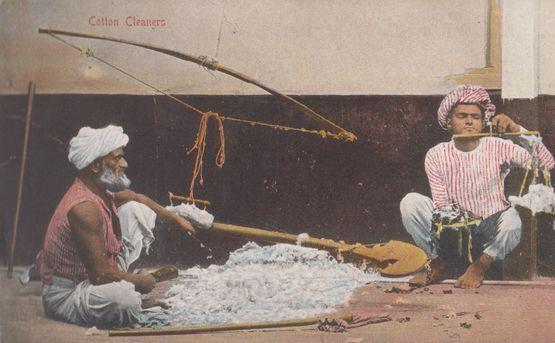 Indian Cotton Cleaners Antique Postcard