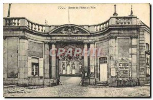 Old Postcard Toul City Hotel Entree