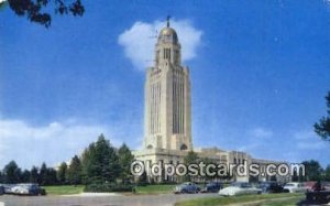 Lincoln, Nebraska, NE State Capital USA 1955 postal used 1955