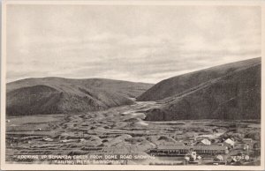 Dawson Yukon YT Looking up Bonanza Creek fr Dome Road Tailing Piles Postcard H27