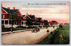 Military~Cheyenne WY~Row Of Officers Quarters~Fort DA Russell~HH Tammen~Vtg PC