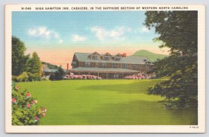 Linen~High Hampton Inn Sapphire Section Western North Carolina~Vintage Postcard