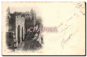 Old Postcard Cite De Carcassonne Gate I & # 39Aude