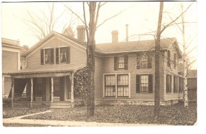 Real Photo, Houses on Residential  Street,  Dated Sept 3, 1911