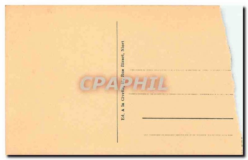 Old Postcard Niort Gardens Breche