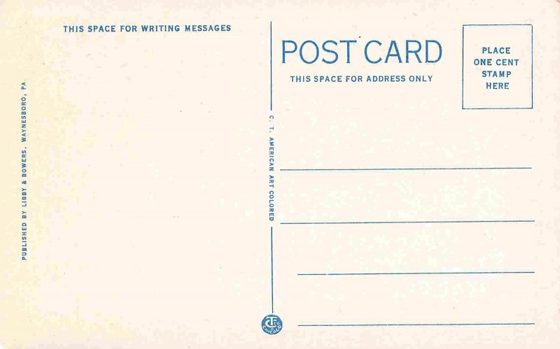 Dancing Pavilion Pen Mar Park Pennsylvania 1920c postcard