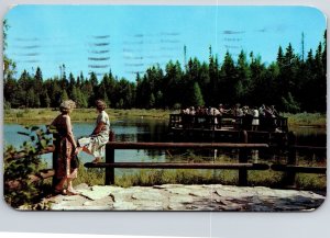1955 Kitch-Iti-Ki-Pi Spring Manistique Michigan Cold Winters Posted Postcard