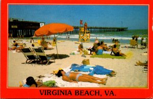 Virginia Virginia Beach View Of Beach and Fourteenth Street Fishing Pier 2001