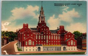 Providence Rhode Island 1940s Postcard Providence County Court House