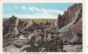 Vampire Valley at Cedar Pass - Badlands of South Dakota - WB