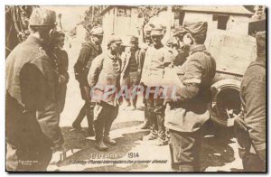 Old Postcard Army interrogation Somepy A d & # 39un German prisoner