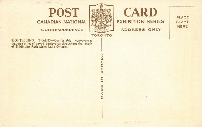 Canadian National Exhibition, Toronto, Canada, Early Postcard, Unused 