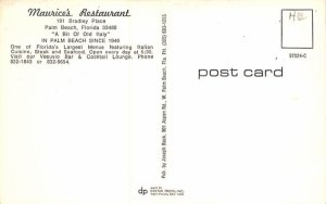 Maurice's Restaurant Palm Beach, Florida