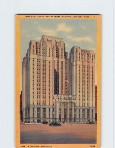 Postcard New Post Office And Federal Building, Boston, Massachusetts