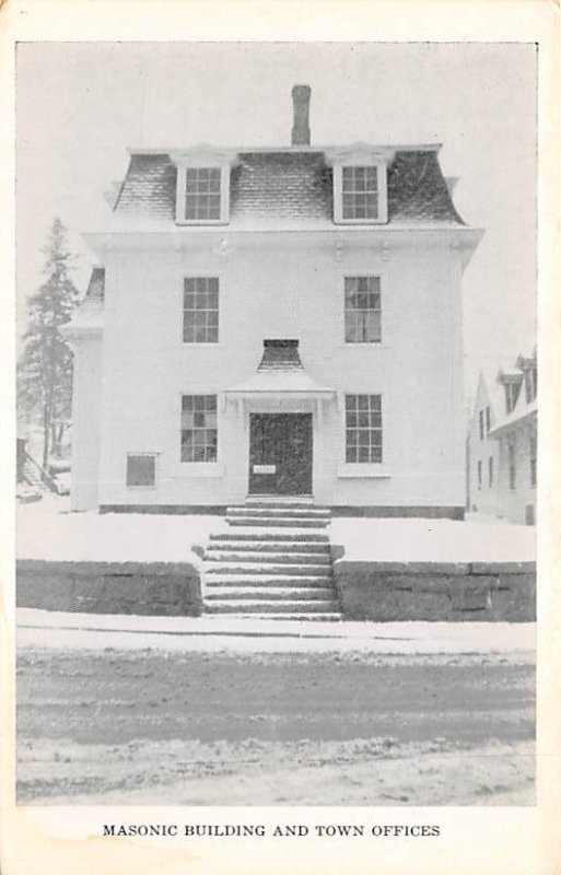 Masonic Building And Town Offices Stonington ME