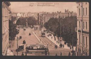 3113937 Latvia RIGA Alexandrovsky Boulevard Vintage postcard