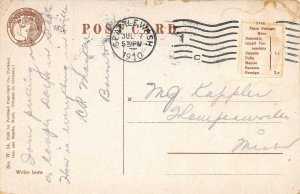 LPS59 Seattle Washington Postcard Interior View The Mecca Buffet Restaurant