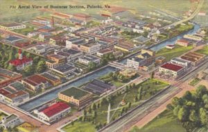 Virginia Pulaski Aerial View Of Business Section