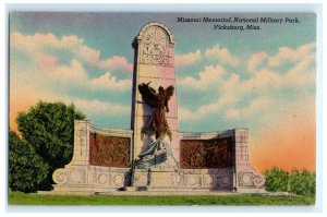 Missouri Memorial National Military Park Vicksburg MS Mississippi Postcard (DE5)