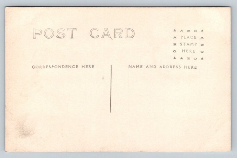 RPPC   Large Boat Propeller Being Worked on  Postcard